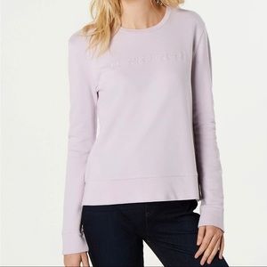 French Connection lavender “le sweatshirt”